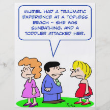 topless beach toddler attacked flyer