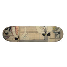 Torii Kiyonaga bathhouse women Skateboard Decks