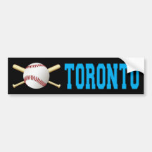 TORONTO BASEBALL BUMPER STICKER