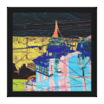 toronto night collage canvas print