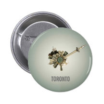 Toronto skyline button