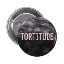 Tortitude tortoiseshell cat colour pattern button