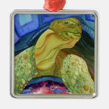 Tortoise, turtle christmas tree ornament