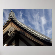 Toshodai-ji Temple Roof Gargoyle - Nara Japan Print