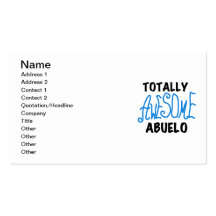 Totally Awesome Abuelo Tshirts and Gifts Business Card Templates