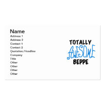 Totally Awesome Beppe Tshirts and Gifts Business Cards