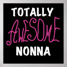 Totally Awesome Nonna Pink T-shirts and Gifts Print