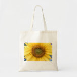 Tote bag with photo of sunflower