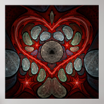 Touch My Heart - Red Posters