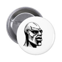 Tough guy pinback buttons