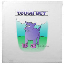 TOUGH GUY PRINTED NAPKIN 