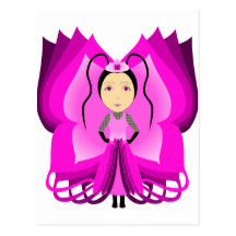 Tourmaline Butterfly Princess Postcards