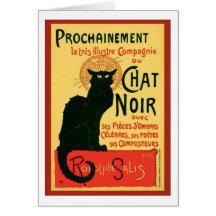 Tournée du Chat Noir, Theophile Steinlen Greeting Cards