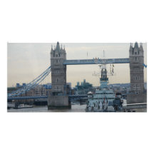Tower Bridge at Dusk Personalized Photo Card
