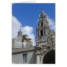 Tower Domes Clouds Sky Card