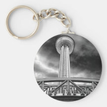 Tower of the Americas in Chrome Keychain