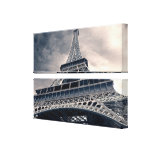Towering Eiffel Tower Stretched Canvas Print