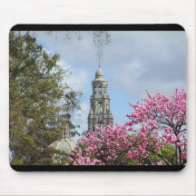 Towers Flowers Mouse Pad