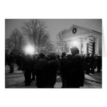 Town Gathering Greeting Card