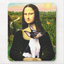 Toy Fox Terrier - Mona Lisa Mouse Mat