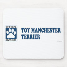 TOY MANCHESTER TERRIER_Blue Mouse Pad