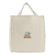 Toy Sewing Machine Embroidered Bag