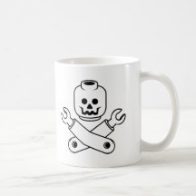 toy skull and crossbones coffee mug