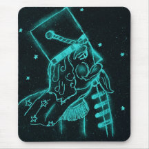 Toy Soldier in Black and Aqua Mouse Pad
