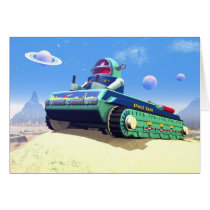 Toy Space Tank Card cards