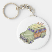 Toy Surf Car Keychain