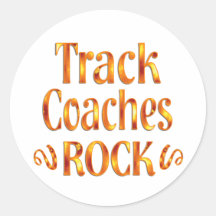 Track Coaches Rock Stickers