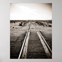 Tracks in the Desert Print