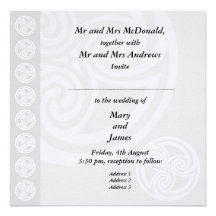 Traditional Celtic Wedding Invitation