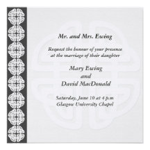 Traditional Celtic Wedding Invitation