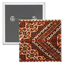 Traditional Ukrainian Design Pinback Buttons
