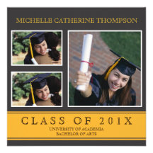 Traditional University Graduation Announcement