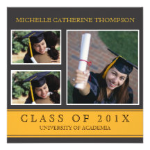 Traditional University Graduation Announcement V2