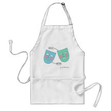 Tragedy/Comedy Masks Aprons