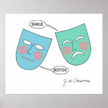 Tragedy/Comedy Masks Poster