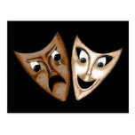 Tragedy & Comedy Postcards