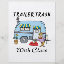 trailer park trash with class full colour flyer