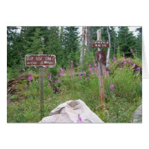 Trailhead in Oregon Greeting Card