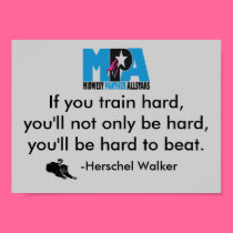 TRAIN HARD POSTER posters