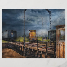 Train - On the turntable Flyer Design