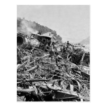 Train Wreck Postcard