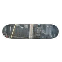 trains skateboard deck