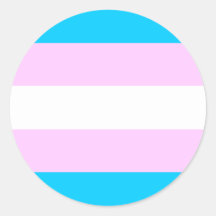 Trans Pride stickers - round