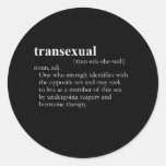 TRANSEXUAL (definition) Stickers