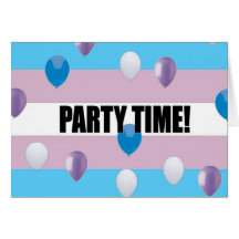 Transgender Pride Party Invitation Cards