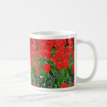 Translucent Red Tulips flowers Mug